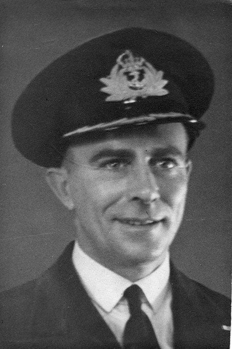 Portrait in navval uniform of Cdr Guy Nevill-Rolfe RN