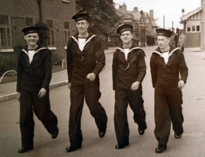 Ordinary Seaman Robert "Roy" Thomas is on the right