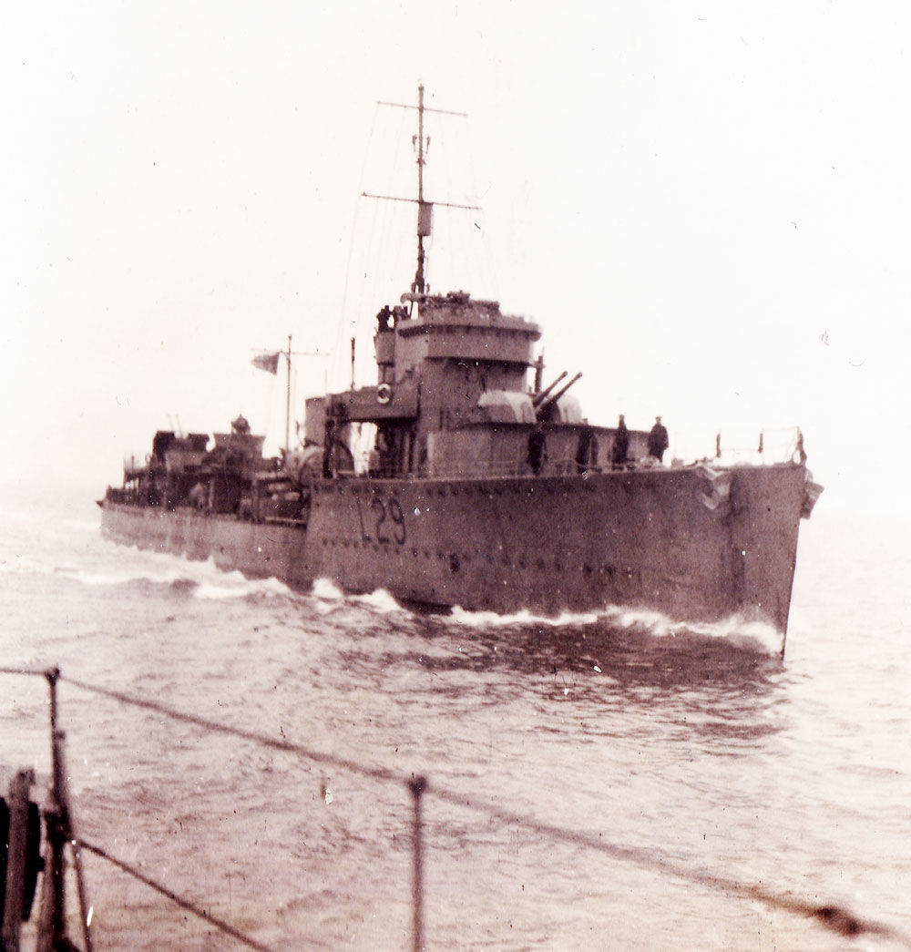 HMS Vimiera in 1940 when she wasa part of the Rosyth Escort Force for East Coast Convoys