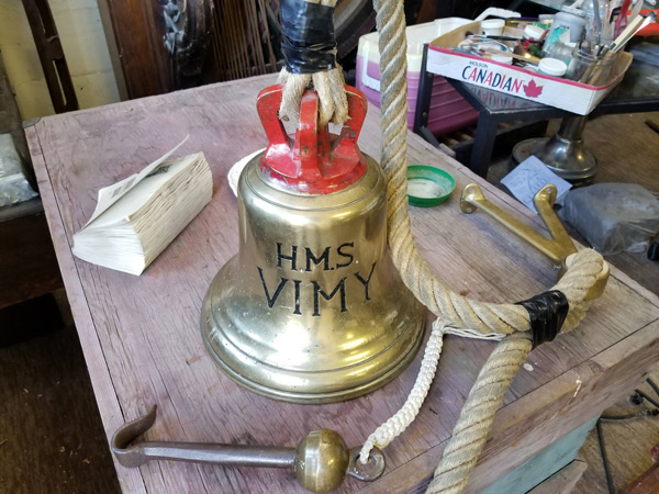 hip's Bell of HMS Vimy