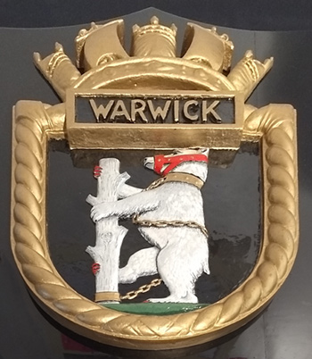 Ship's Badge for HMS Warwick