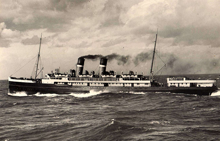SS Julliana, passenger ferry from Flushing to Harwich