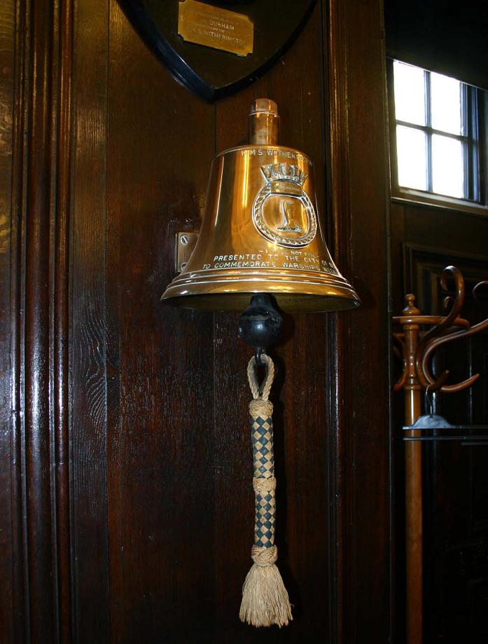 The bell of HMS Witherington
