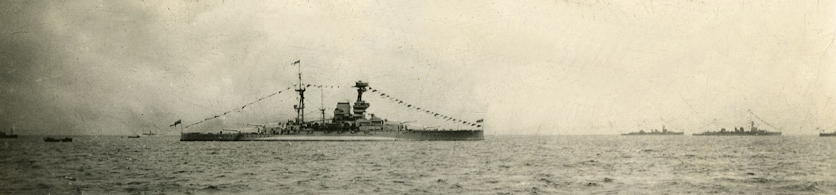 Flagship at Royal Review of Reserve Fleet on 14 August 1939