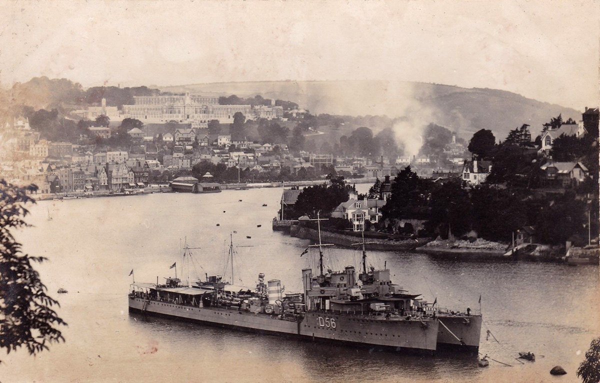 HMS Wolfhound at Dartmouth before the war