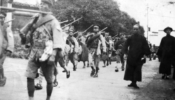 Cantonese troops entering Hankow
