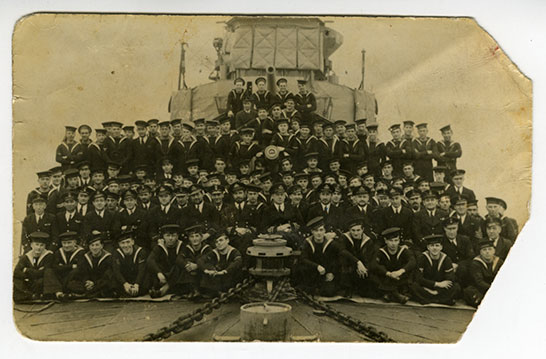 Ships Company of HMS Worcester after Dunkirk