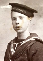 Eddie Hill aged 16, cropped from a studio photograph